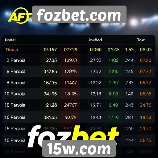 Comparativo de odds em fozbet.com e concorrentes